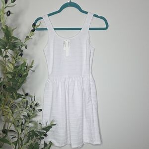 NWT Aqua White Textured Dress Sz XS